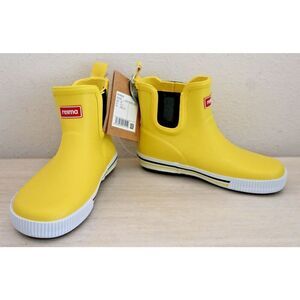 Reima 569399 Kids' Sz 11.5 Yellow Taika 2.0 Waterproof Rubber Wellies Rain Boots
